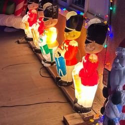 4 Drummer Boys Nutcracker Blow Molds 