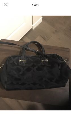 Black coach purse