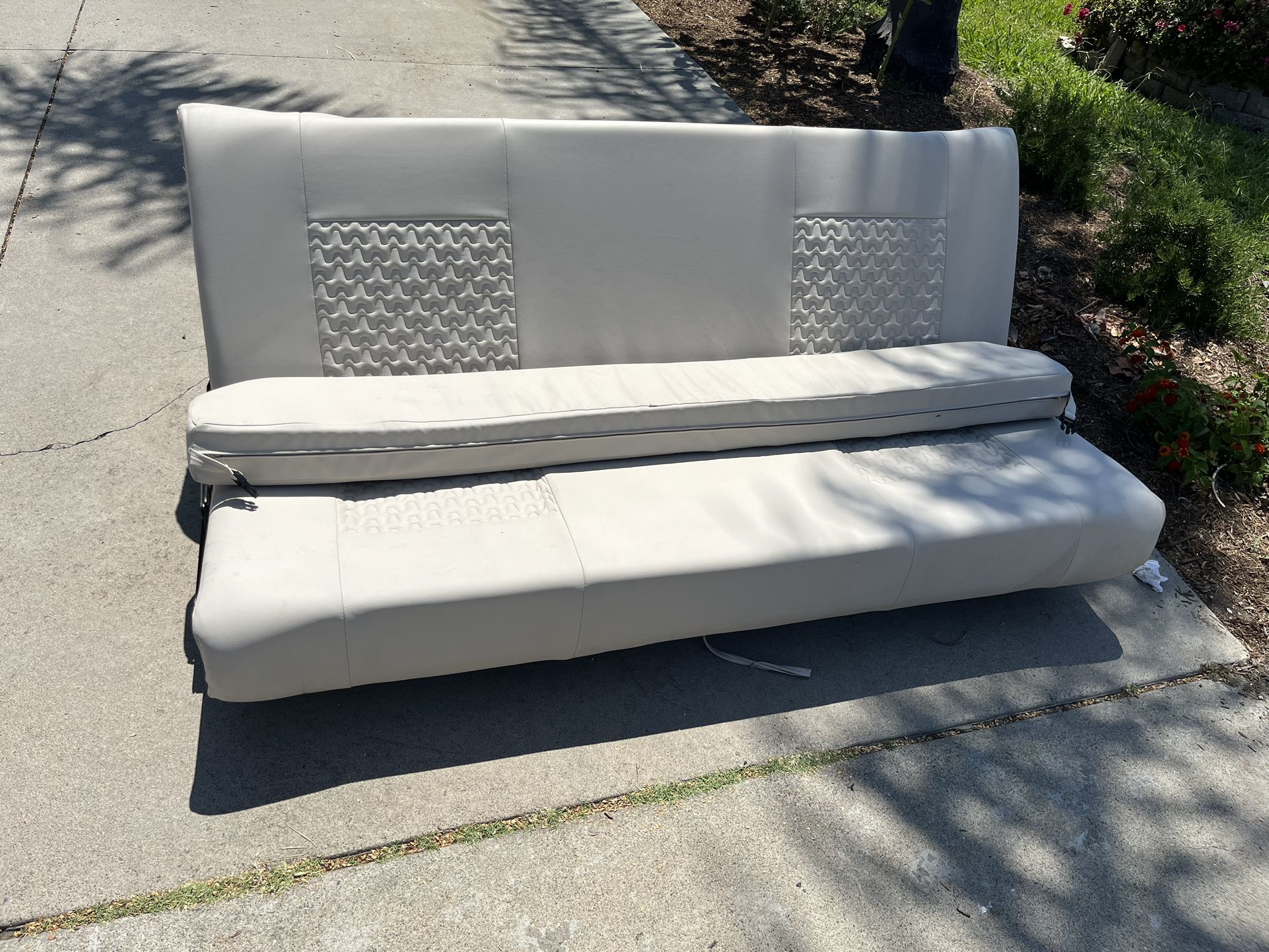 White Futon Couch (from a Vanlife Van)