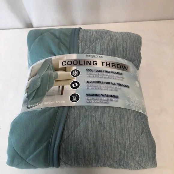 As is Sutton Place Cooling Throw Blankets