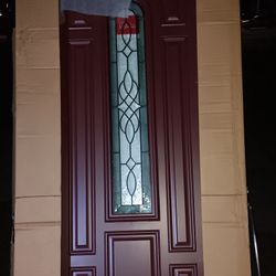 Entry Door With Tempered Glass 