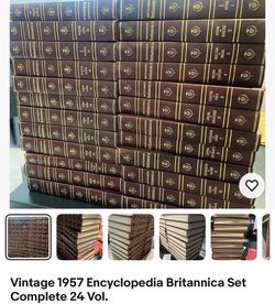Vintage 1957  24 volumes Encyclopedia Britannica like new in great condition Sylmar pick up