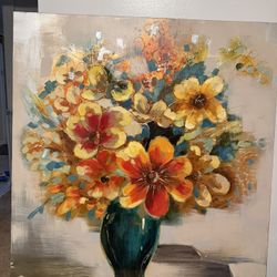 Vibrant Home Goods Floral Painting 