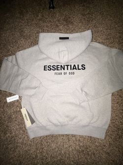 Dark Oatmeal Essentials Hoodie Size Medium 