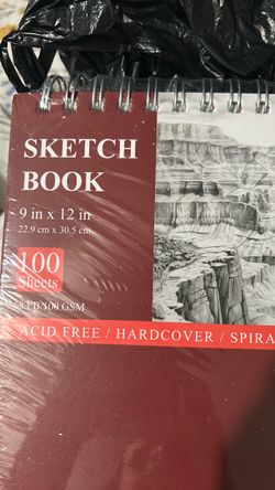 Sketch Book 100 Sheets Has tag in it that says Merry Christmas