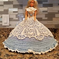 Barbie With Crocheted Dress