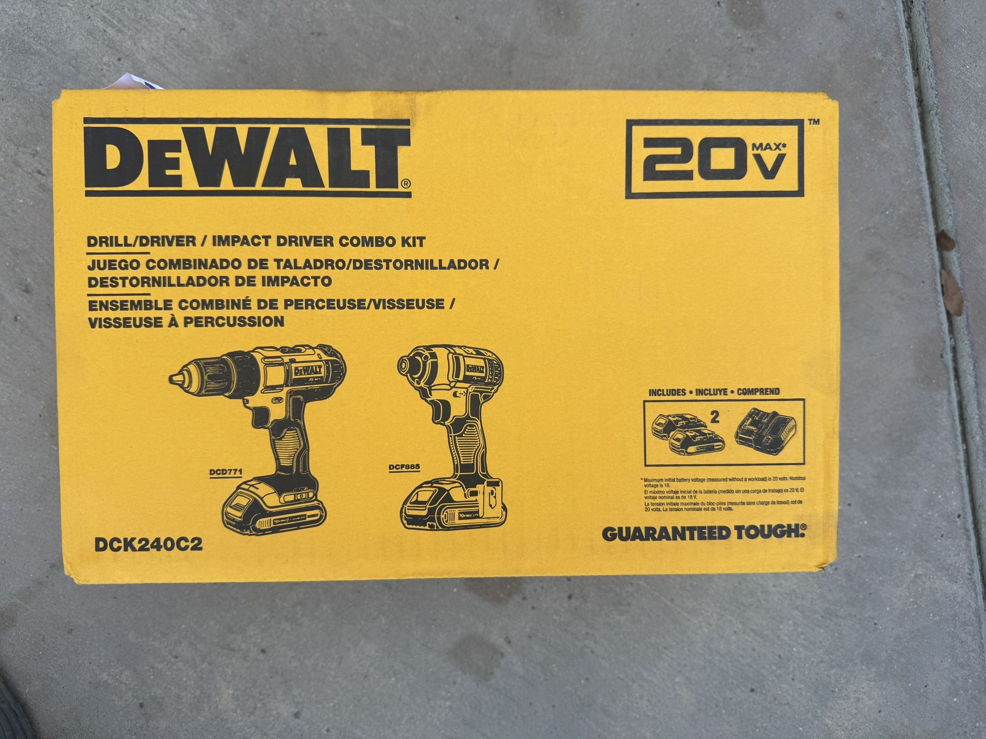 Dewalt Combo Drill Kit 