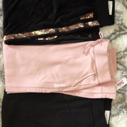 Side snap and sequin joggers 20 plus in girls  like a medium in woman’s, super cute!! New with tags. Retail $27 - $30, asking $20 each Brundage and Ch