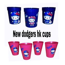 New dodgers cup tumblers 3 adults 4 kids