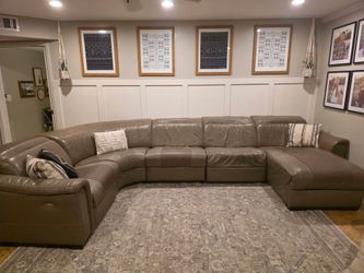 Faux Leather Couch