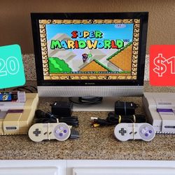 2 Super Nintendo Sets available (READ the description) 