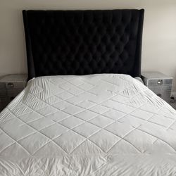 Upholstered King Size Bed Frame 