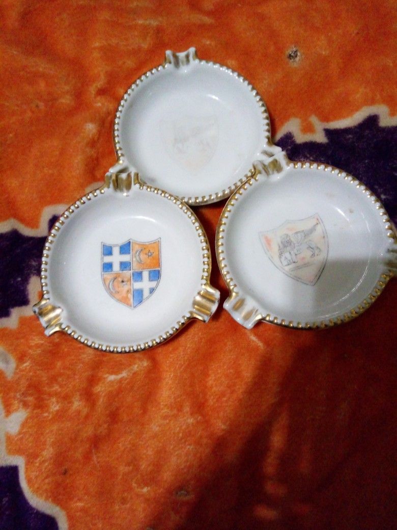 3 Hand painted German pieces