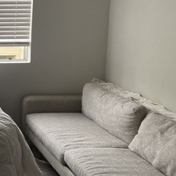 West Elm couch Grey 