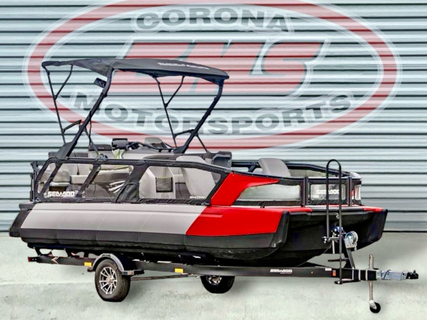 2024 Sea-Doo Pontoon Boat Switch Cruise 21 - 230 HP Red