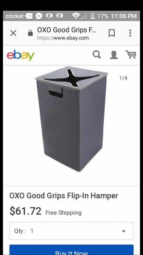 NEW "OXO" HAMPER FLEXIBLE NO NEED TO LIFT THE LID