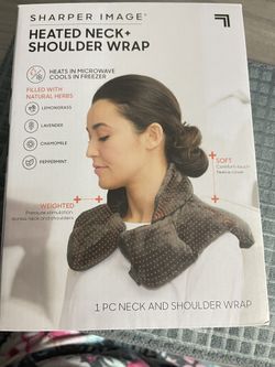 Sharper Image Heated Neck And Shoulder Wrap