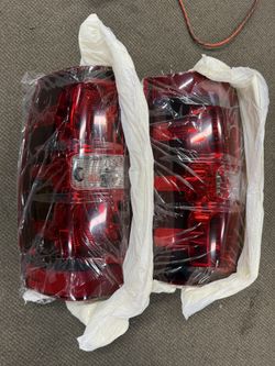 Tail Light Assembly Compatible With 2007-2014 Chevy Tahoe Suburban Driver and Passenger Side Rear Brake Lamps With Bulb