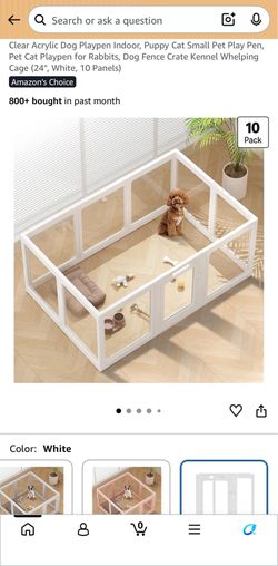Acrylic Pet Playpen
