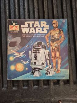 Star wars book and record.