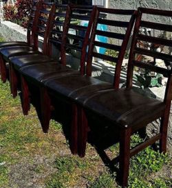 6 Solid Wood Dining Chairs
