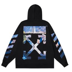 OFF-WHITE BLUE HOODIE