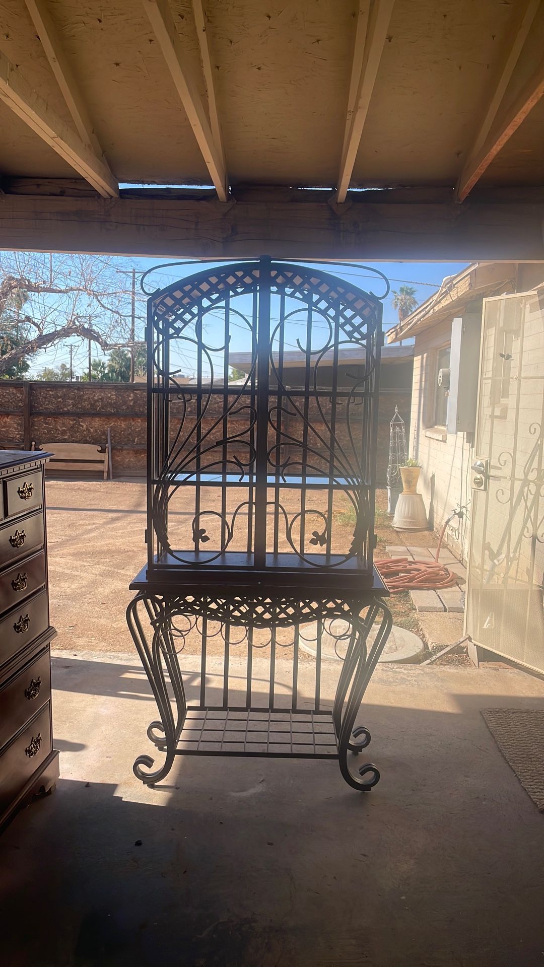Wrought Iron Armoire BAR!!!