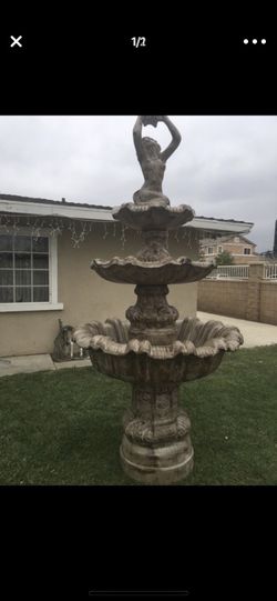 Cement water fountain
