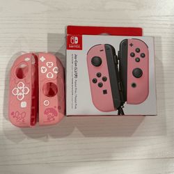 Nintendo pink joycons with free silicone case
