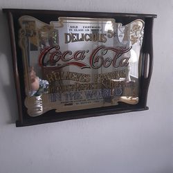 Vintage Coca-Cola Tray Mirror 