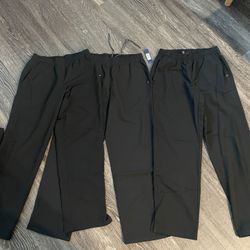 Black JAANUU scrub bottoms - Small