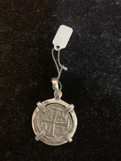 Atocha silver coin pendant