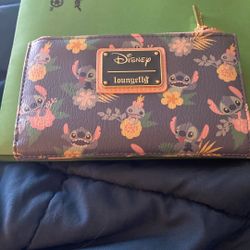 Disney stitch lounge fly  wallet with coin purse
