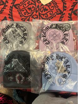 Chrome heart beanies