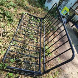Large Black Metal Futon Frame (In Good Condition) NO FUTON MATTRESS INCLUDED