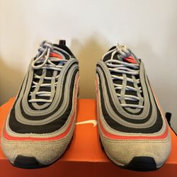 ‘Wolf Grey Radiant Red” Nike Air Max 97’s 