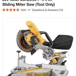 Dewalt Sliding Miter Saw 
