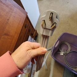 Three prong dryer plug. 5.5' long