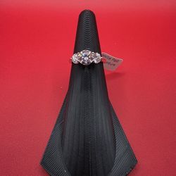 925 Sterling Silver Moissanite Ring 