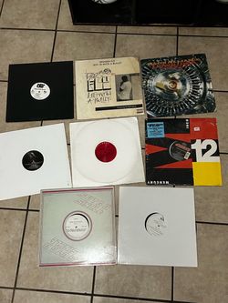 8 Awesome Rare old School Chicano HipHop Rap Vinyl Records