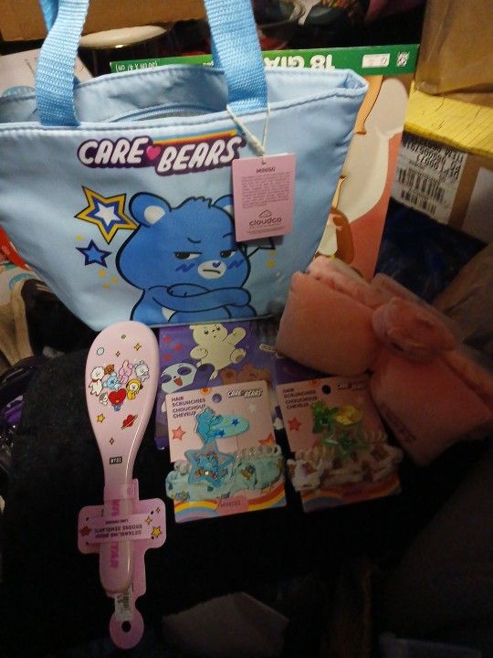 Lunch Bag Brush Hairstuff Brush And Coloring Pad.