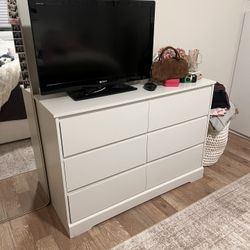 Sleek White Dresser
