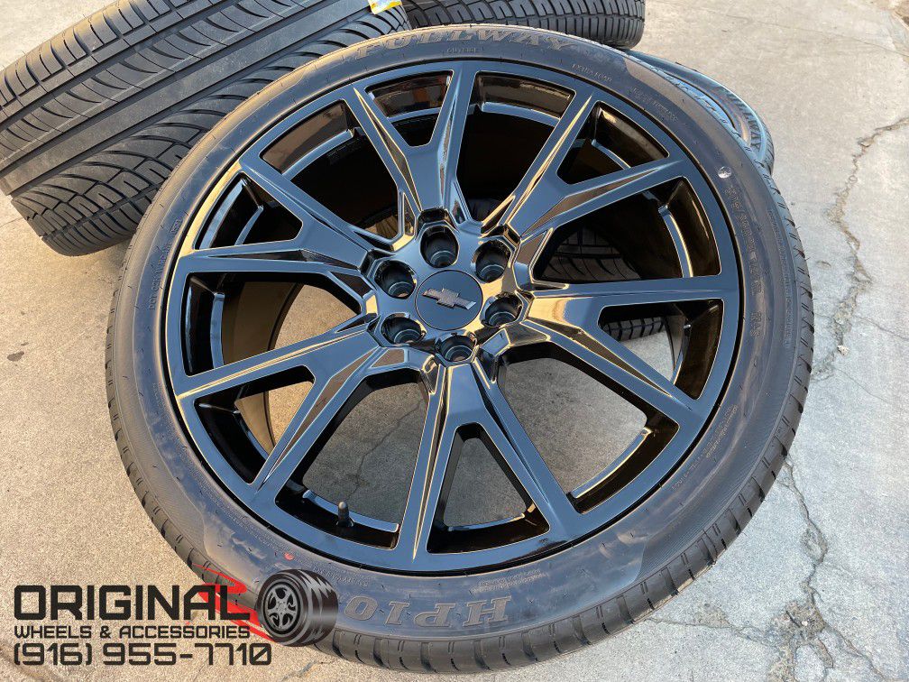 24" Chevy Silverado Wheels Tahoe Suburban GMC Yukon Sierra Tires Rims