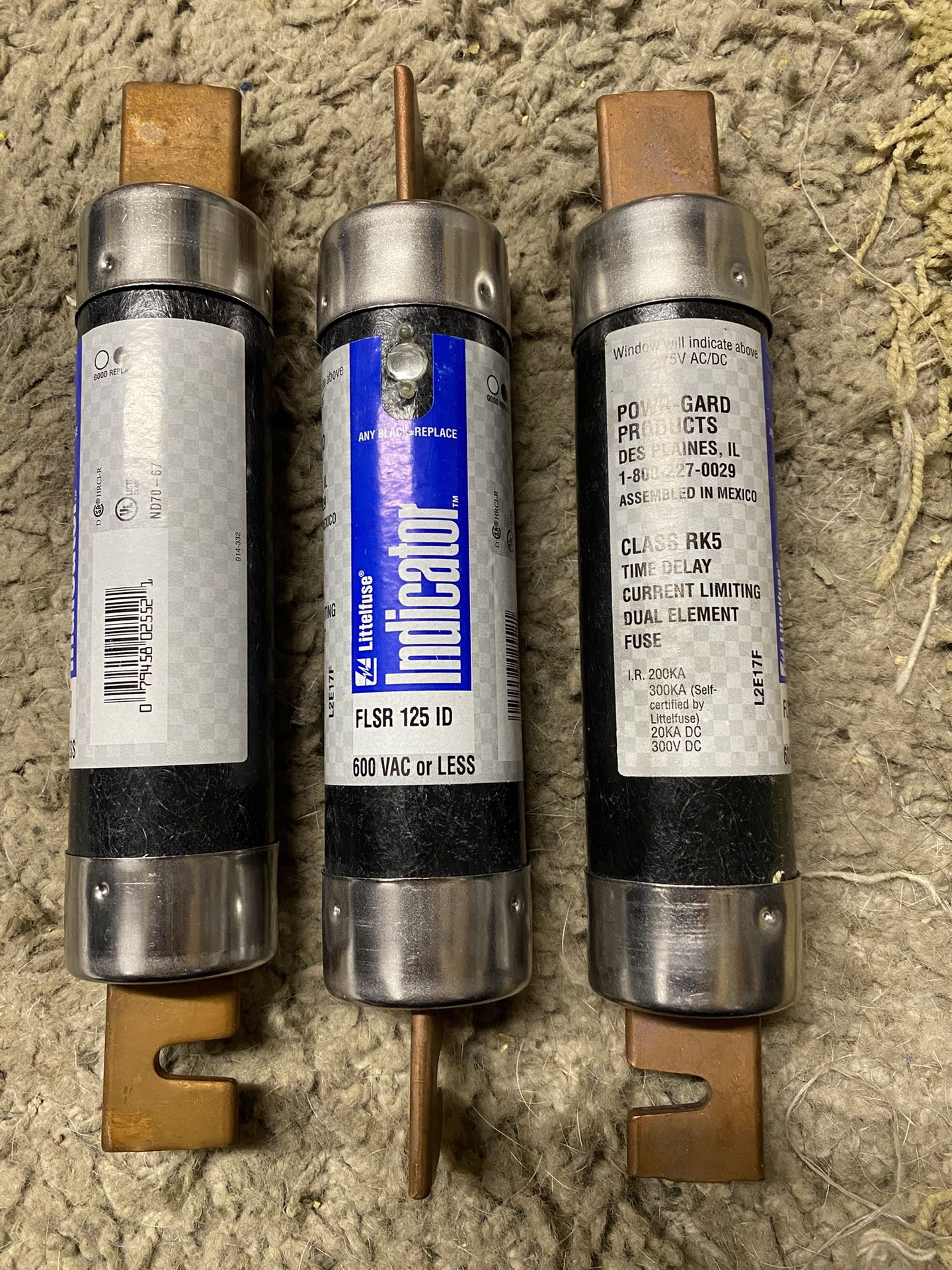 Littelfuse FLSR 125 ID 600 volts Fuse (Set Of 3)