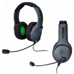 PDP LVL50 Wired Stereo Gaming Headset for Xbox One - Gray/Black