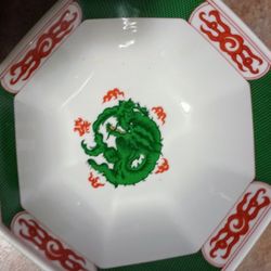 VINTAGE DRAGON THEME DECORATIVE BOWL