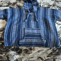 Custom Blue Poncho