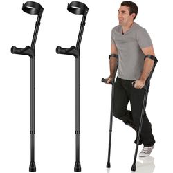 Geiserailie 2 Pcs Forearm Crutches For Adults