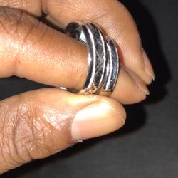 Silver Matching Couple Rings