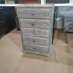 Wood 5 Drawer Chest